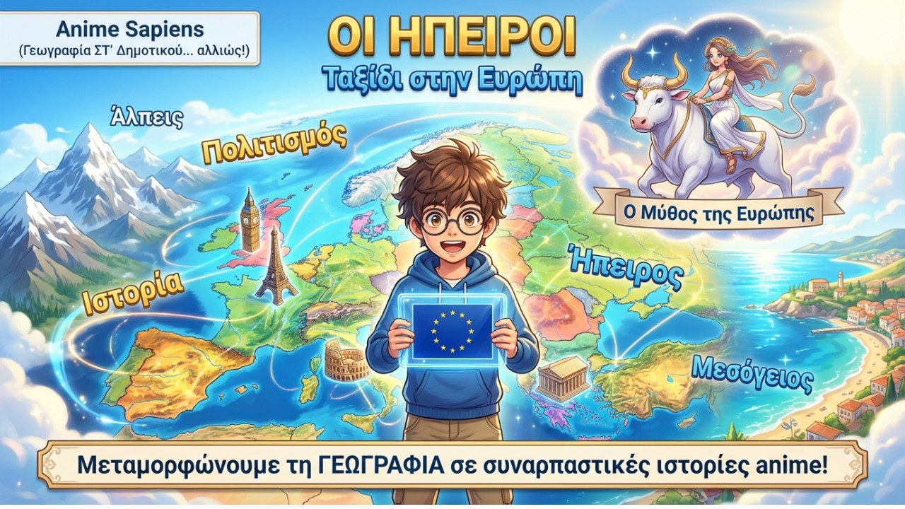 Οι Ήπειροι  Ταξίδι στην Ευρώπη (Γεωγραφία ΣΤ' Δημοτικού... αλλιώς!)