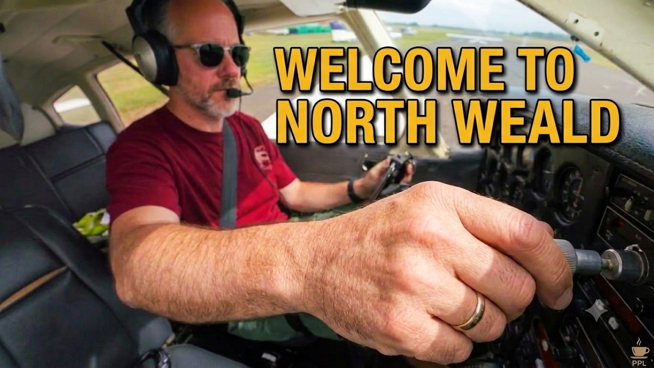 Flying a PA28 to North Weald for Coffee