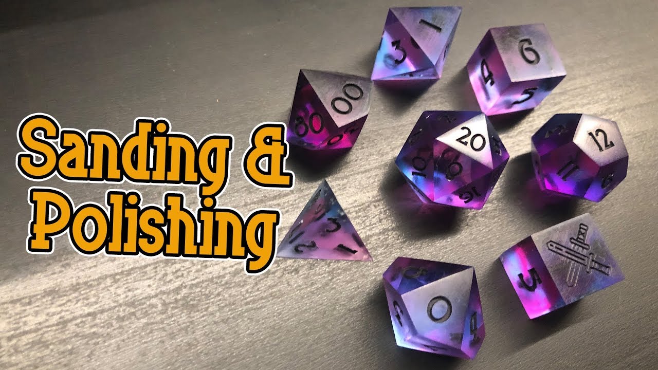 How to Sand, Polish, and Finish Resin Dice