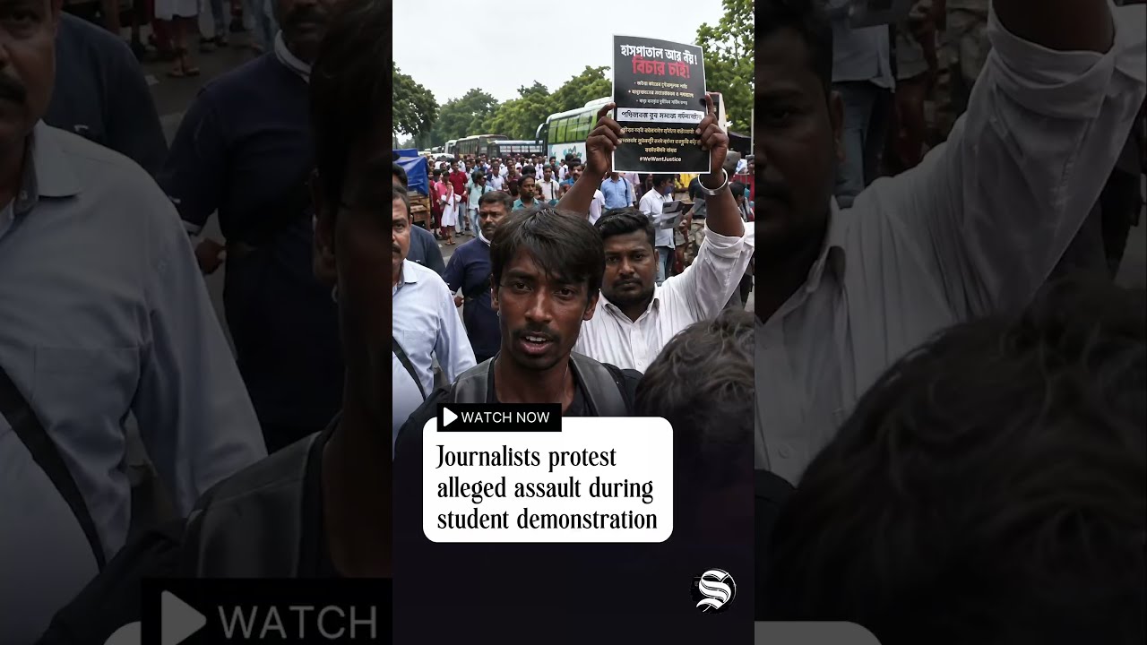 Journalists protest alleged assault during student demonstration