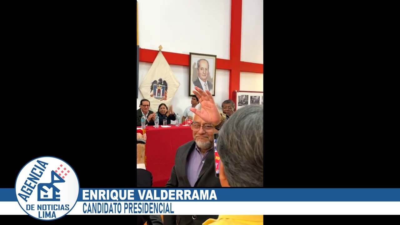 Enrique Valderrama candidato presidencial por el Apra