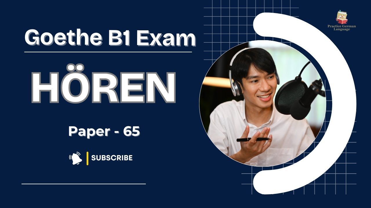 B1 Listening Test GOAT! 🏆 Goethe Hören Model Paper with Answers | Paper 65 |