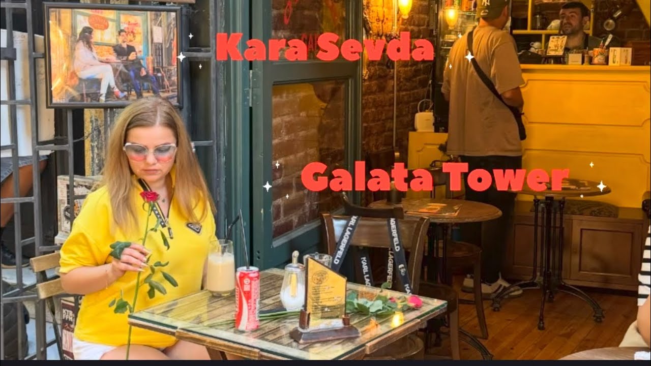 Galata Tower: Kara Sevda - aici s-au filmat scene din film - Otantik Cafe #karasevda #galatatower 