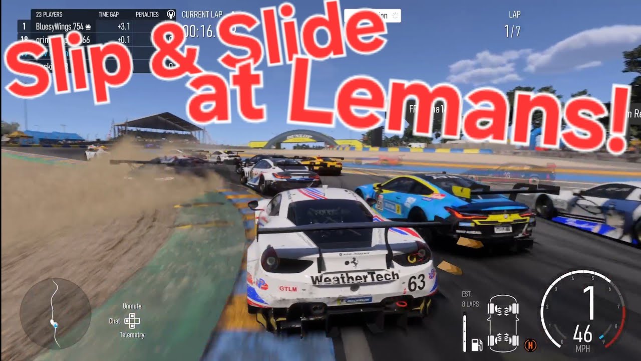 the 488 GTE really eats tyres at Lemans, can I hold it together? (Forza Motorsport 2023)