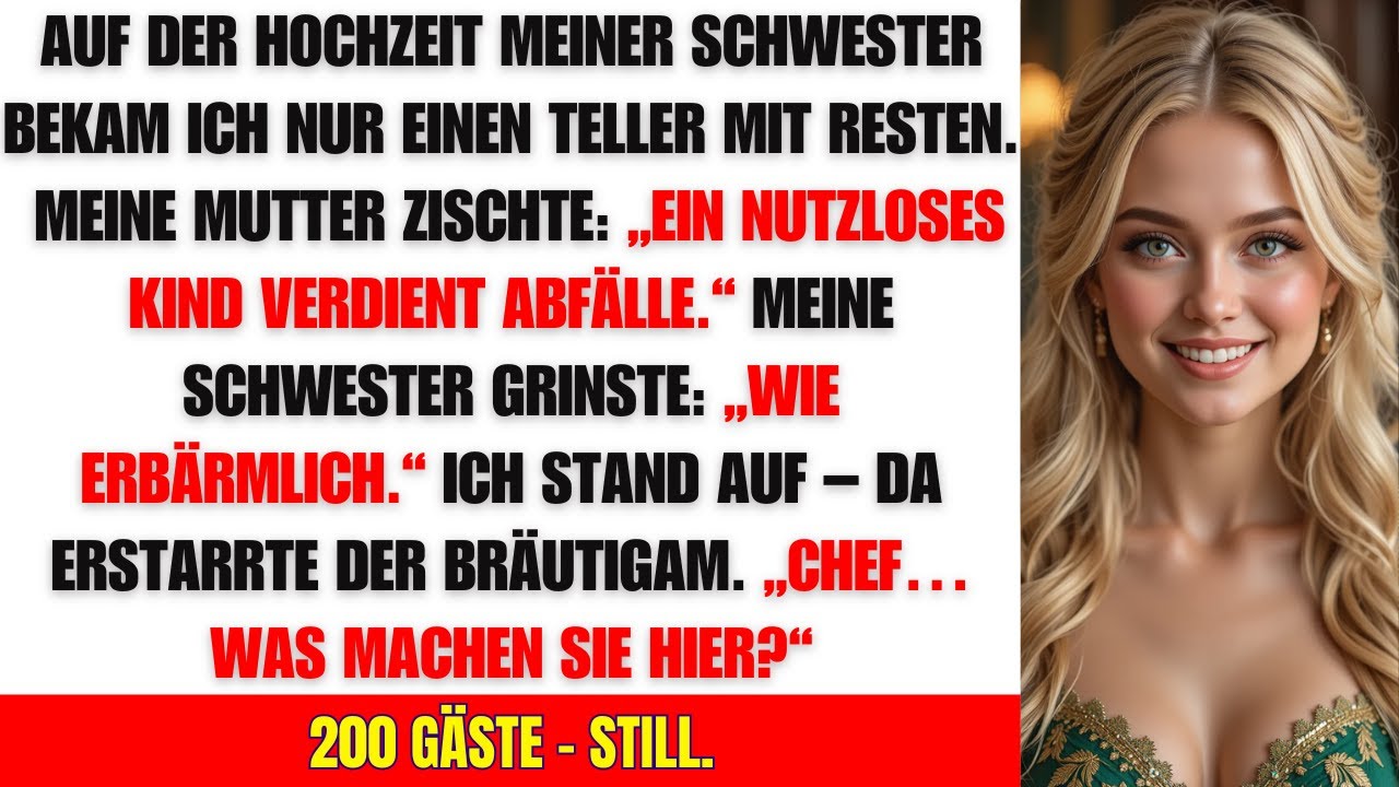 Alle lachten über mich – bis der Bräutigam mich vor 200 Gästen „Boss“ nannte