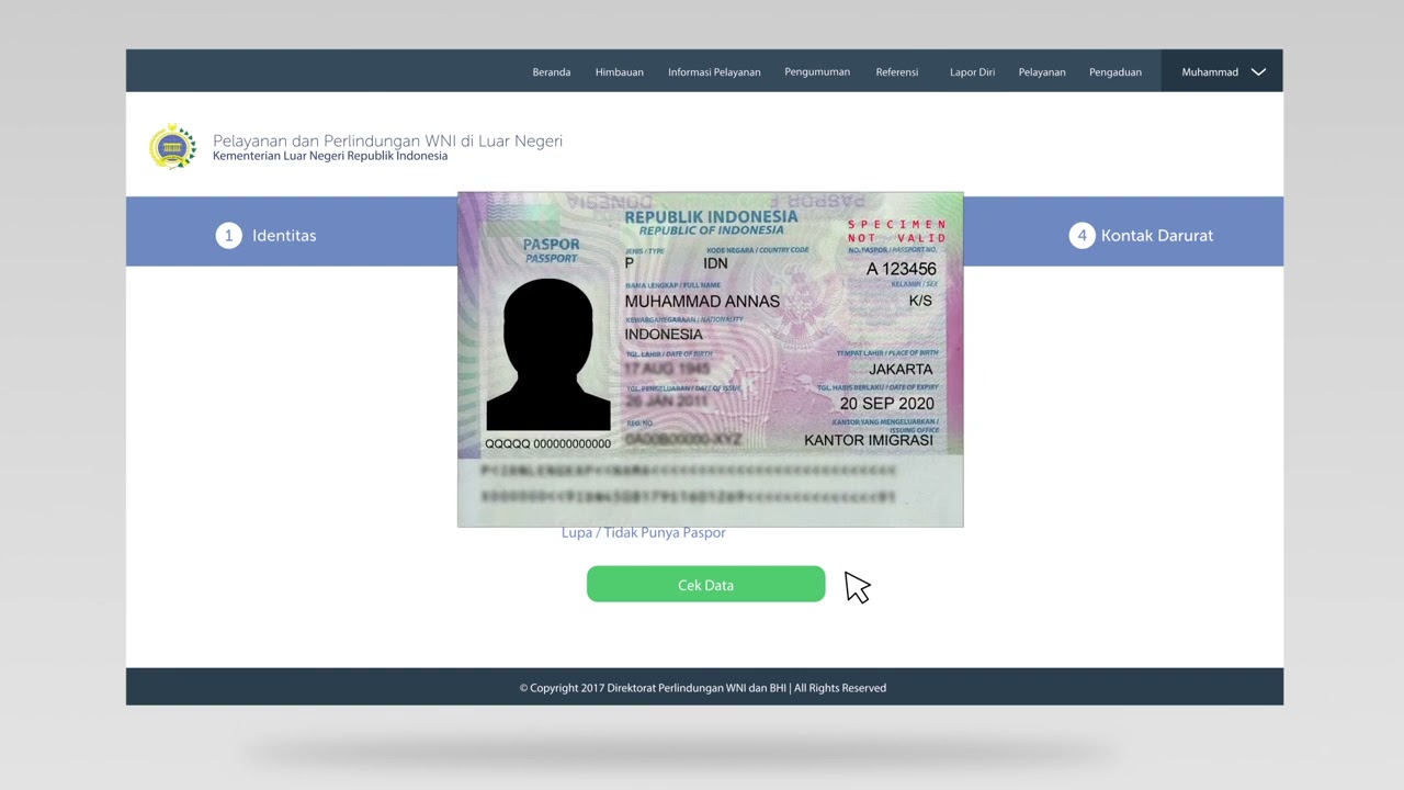Tutorial Lapor Diri Online di Portal Peduli WNI