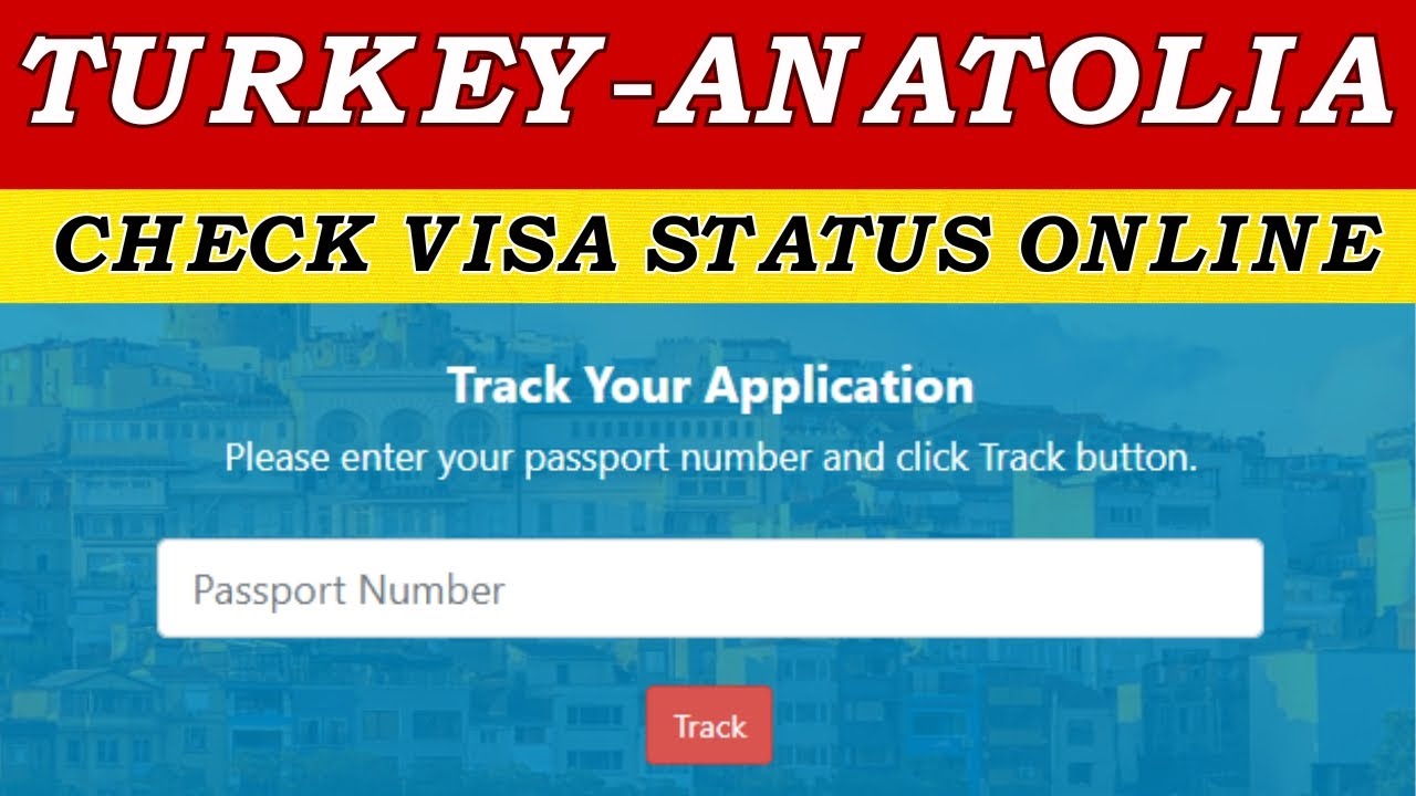 How to track your turkey visa application status online | Anatolia travel services | Visas Docs