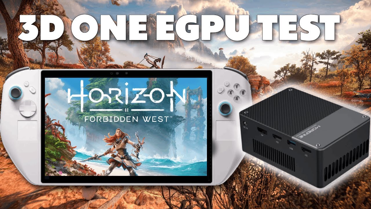 ABXYLUTE 4080m EGPU Horizon Forbidden West performance test 3D and 2D.