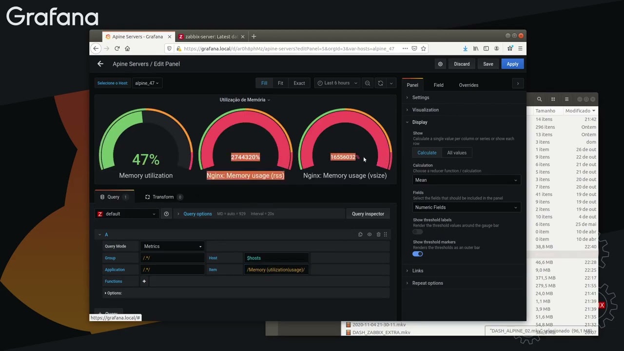 25 - Grafana Plug-in Stat múltiplo e exemplos de Regex