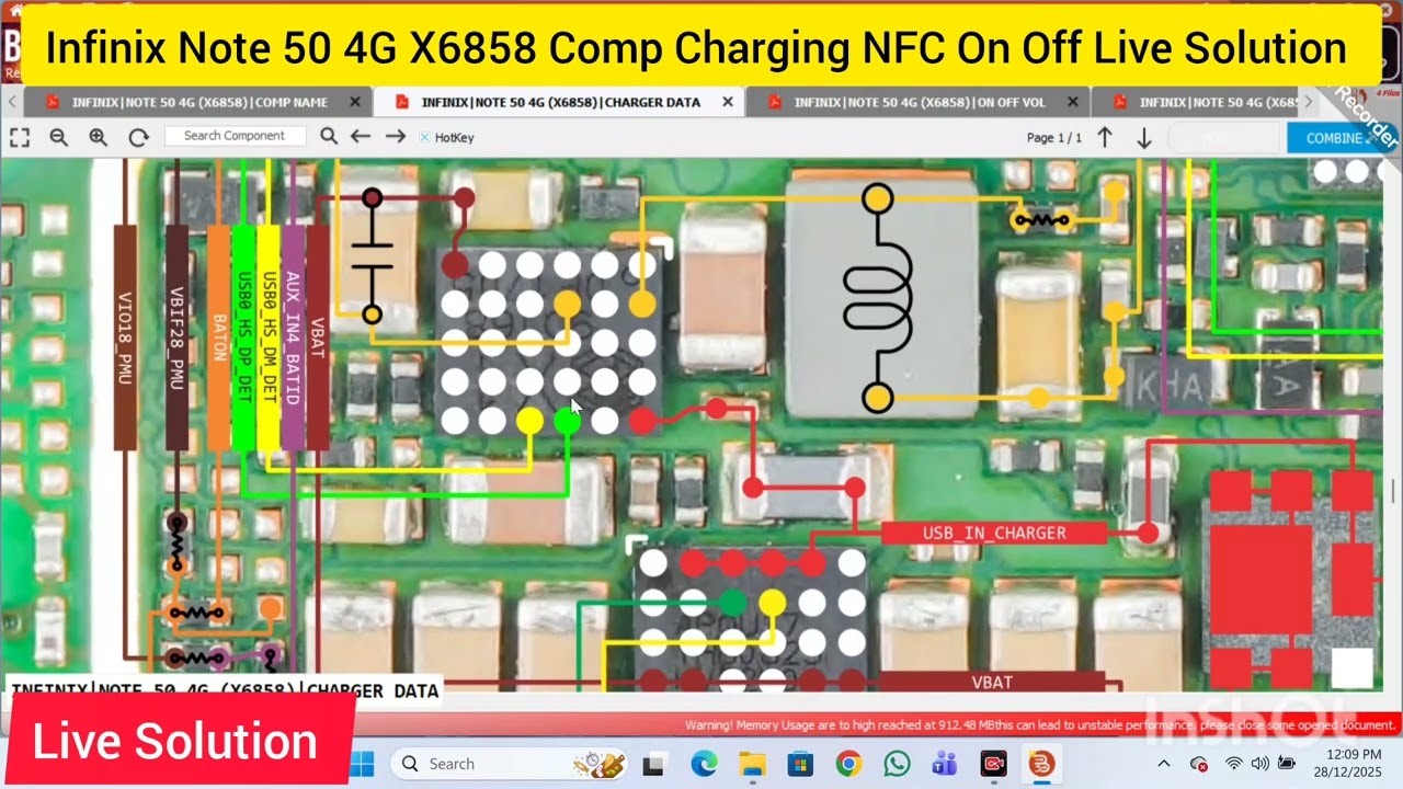 Infinix Note 50 4G X6858 Comp Charging NFC On Off Live Solution 