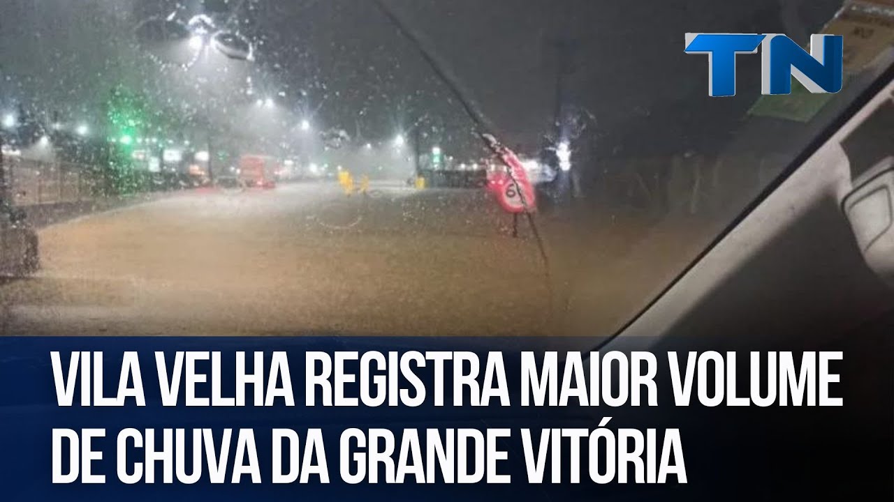 Vila Velha registra maior volume de chuva da Grande Vitória