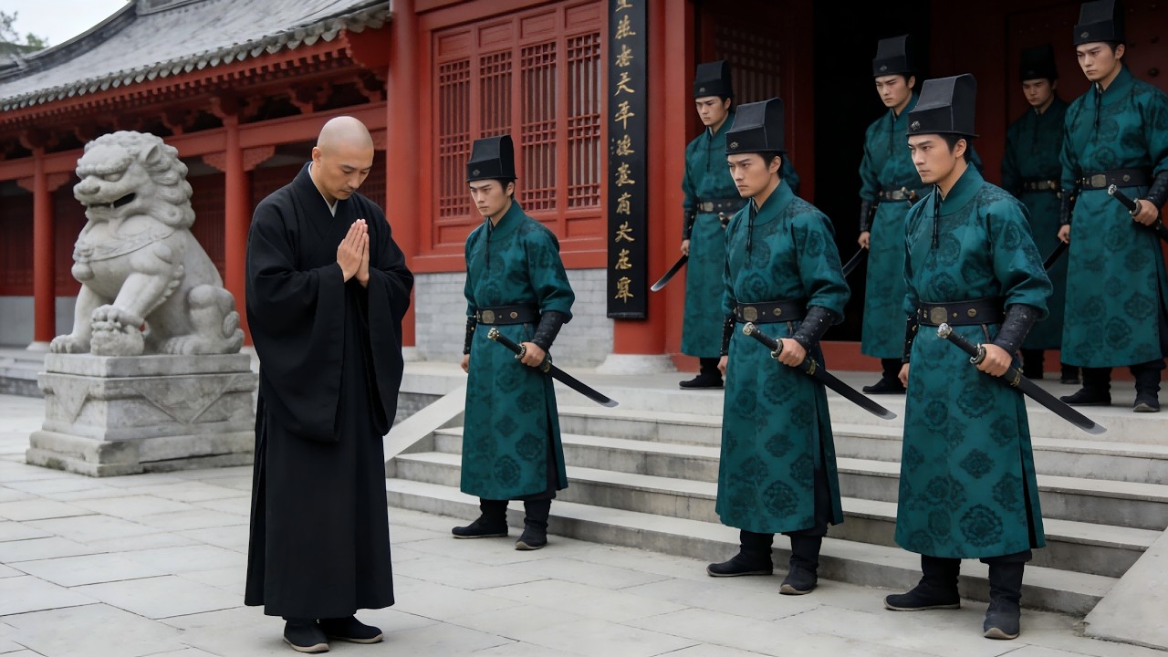 功夫電影！小和尚竟是少林頂尖高手，一招震退錦衣衛！ #功夫 #kungfu