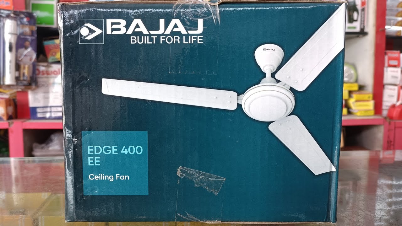 Bajaj EDGE 400 EE Ceiling Fan | 1200 mm | 3 Blades | Copper Motor | Bianco Colour | Unboxing Video 