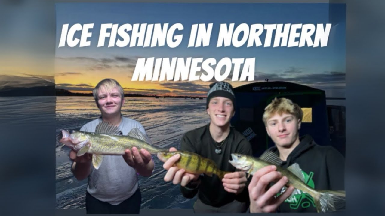 Slamming Walleye and Perch in Northern Minnesota (Ice Fishing)