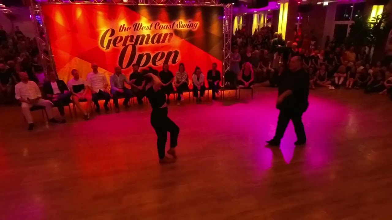 West Coast Swing German Open 2023 Teachers JnJ Spotlight (reframed)