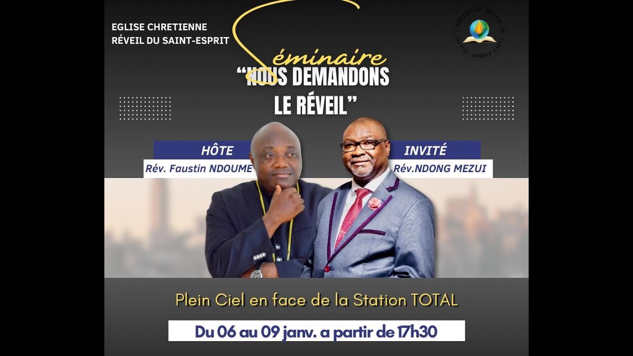 SEMINAIRE 2026 - 1er JOUR | THEME : NOUS DEMANDONS LE REVEIL | MARDI 6 JANVIER 2026