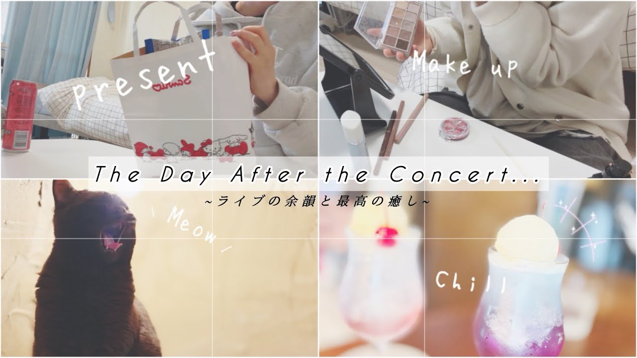 【vlog】ライブに行く日/その翌日/カフェ巡り