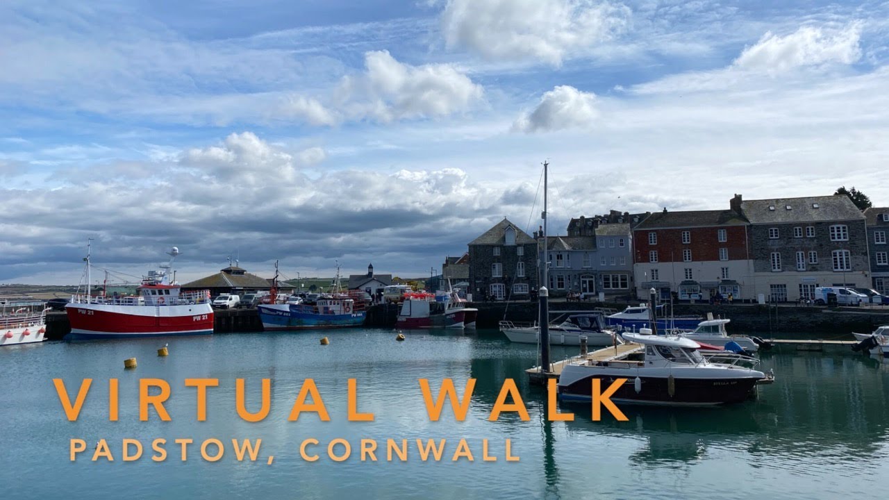 Padstow, Cornwall, virtual step-by-step town walking tour