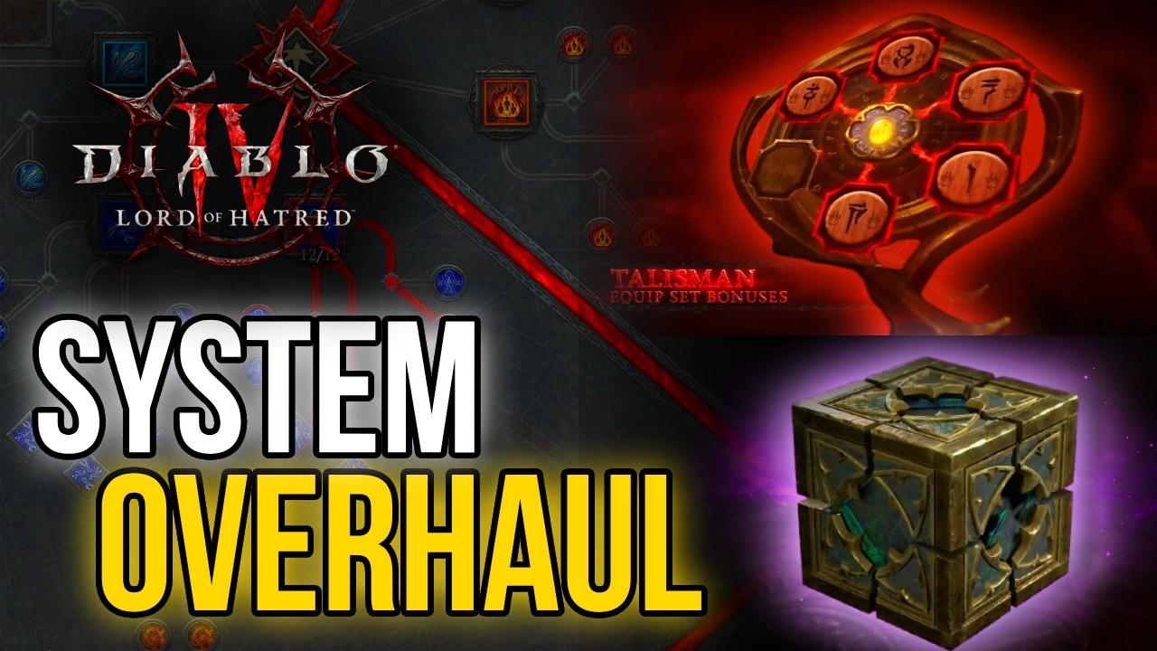 В Diablo 4 произойдет самая масштабная переработка системы (дерево навыков, куб и талисманы).
