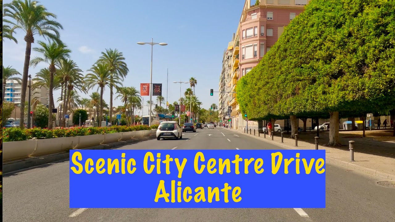 Scenic City Drive From Playa de  San Juan to Alicante City Centre in 4K