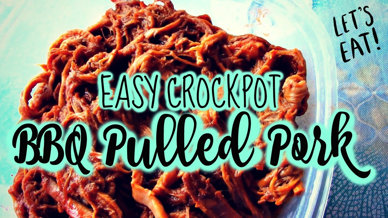 2 INGREDIENT BBQ PULLED PORK | EASY CROCK POT RECIPE!