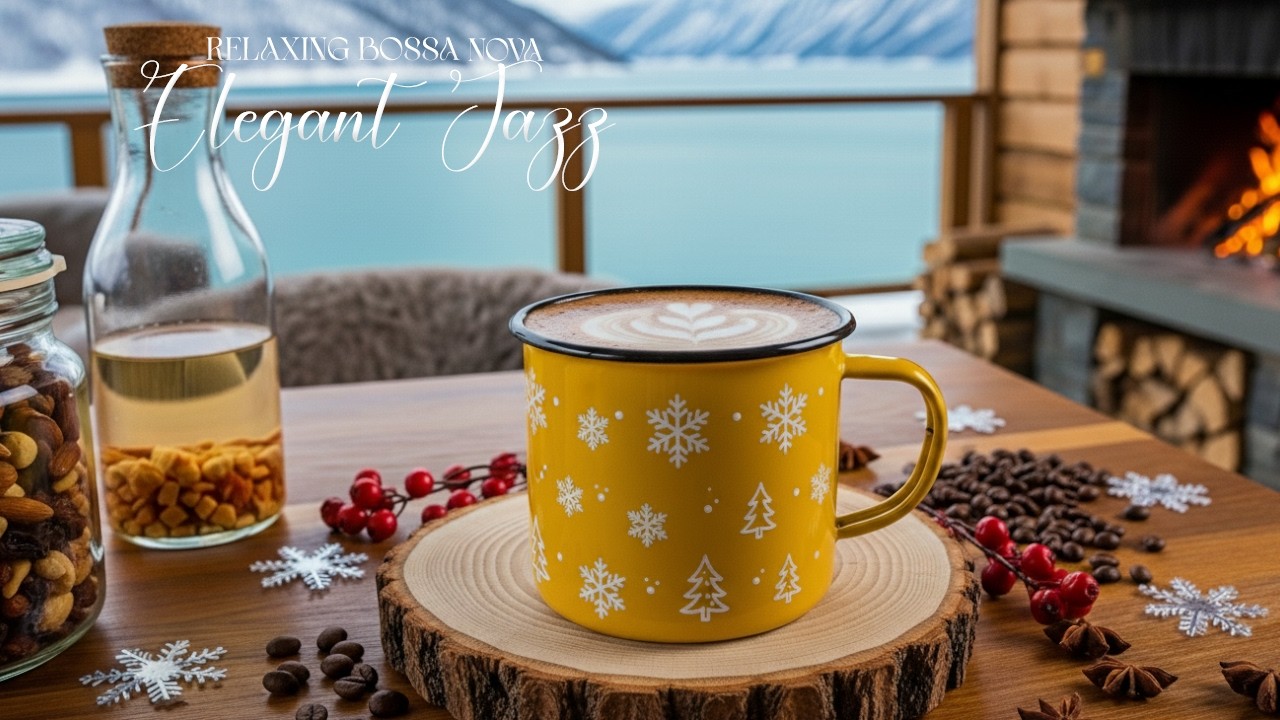 Lightly February Jazz❄️ Positive Cafe Music & Elegant Bossa Nova Piano for Study, Work Effectively