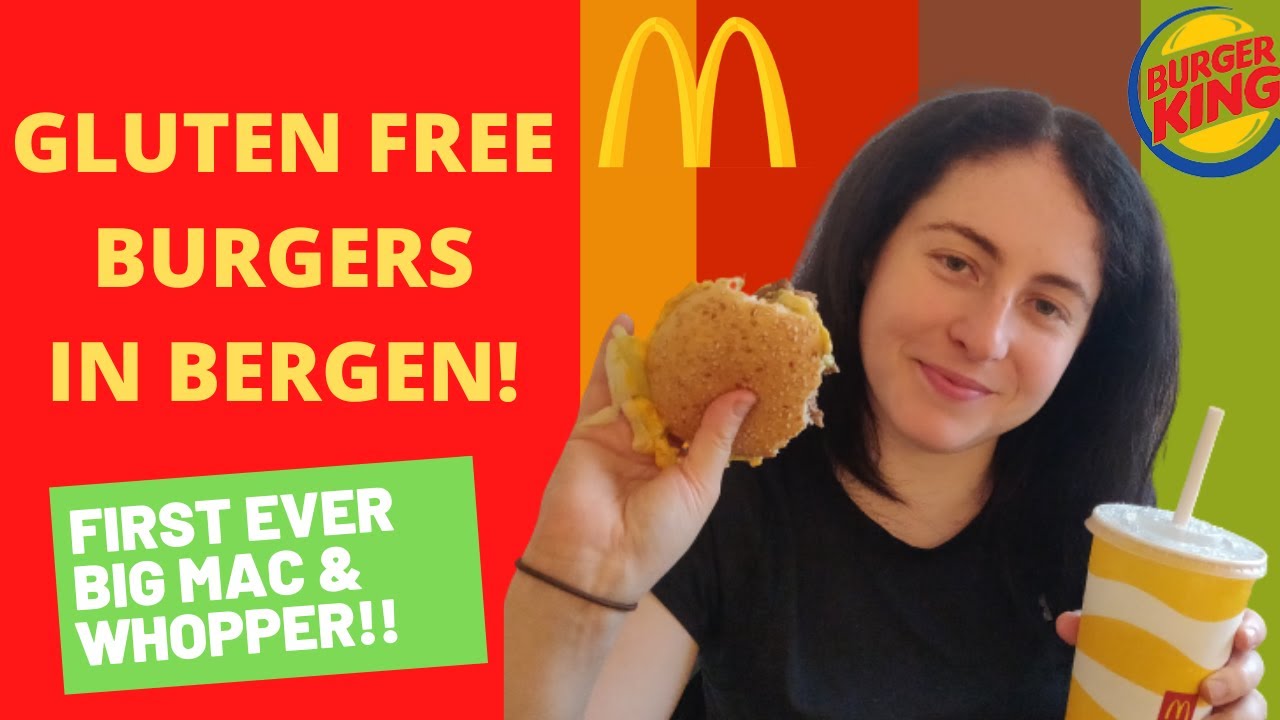 First ever Gluten Free Big Mac & Whopper | GF Burgers in Bergen, Norway!!
