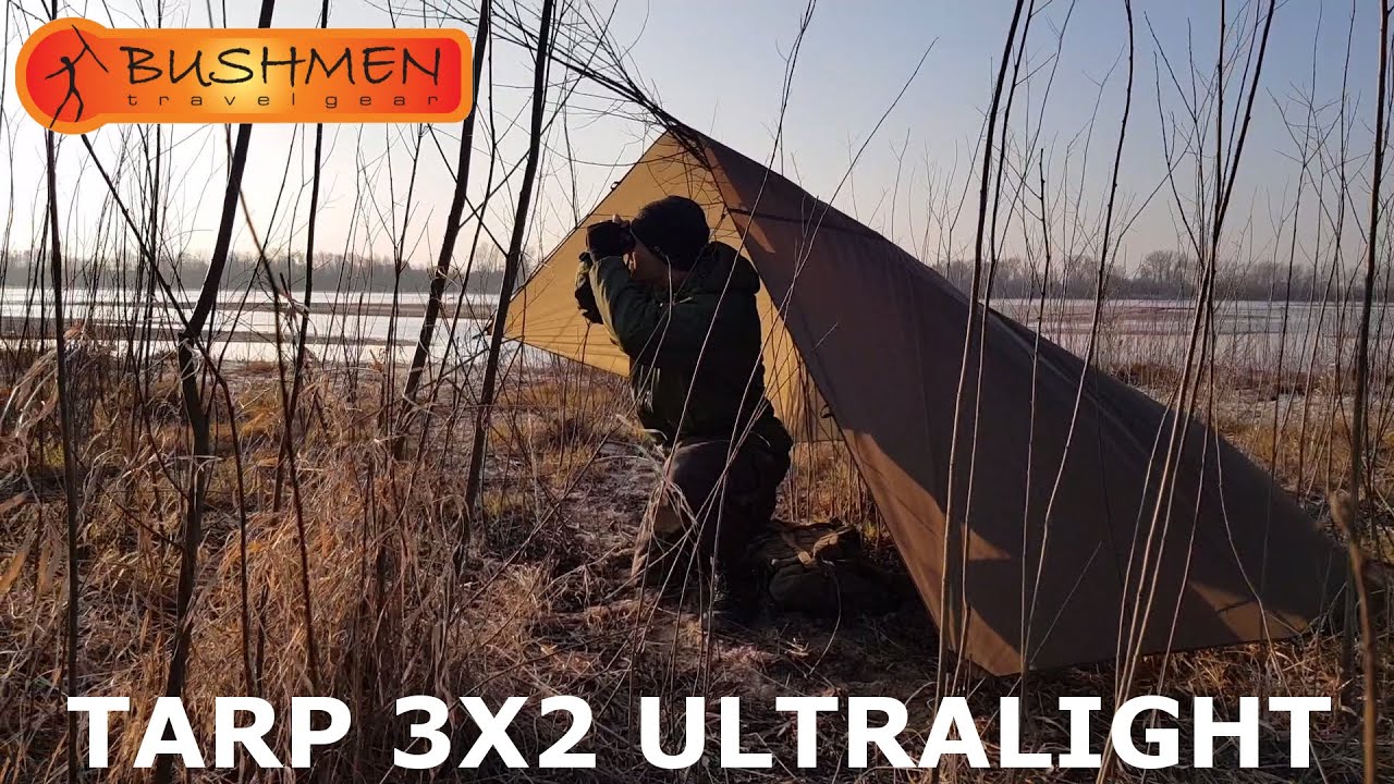Tarp 3x2 ultralight - a 300g leave no trace shelter.