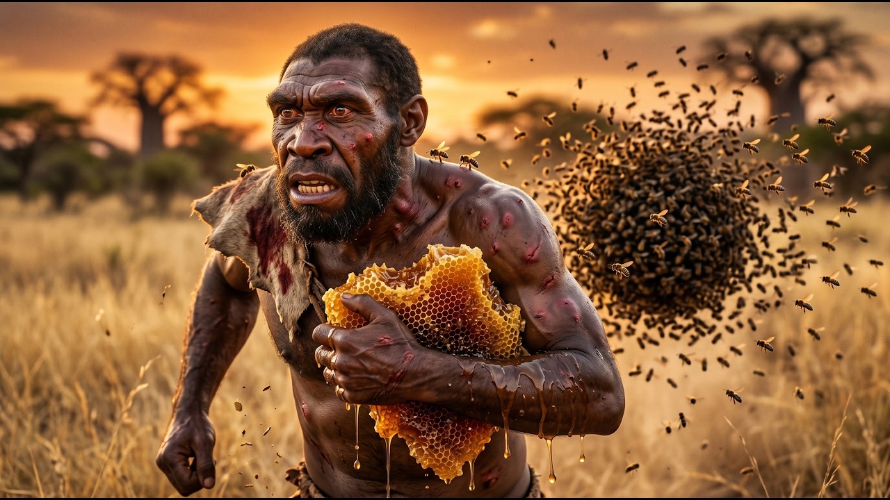 Prehistoric Humans vs Wild Bees: Immense Battle For Sweet
