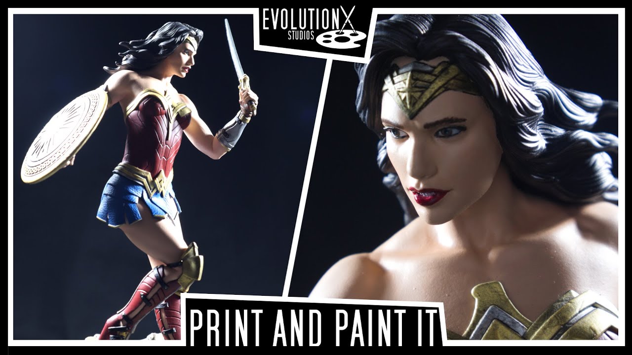 I 3D Printed And Painted Wonder Woman