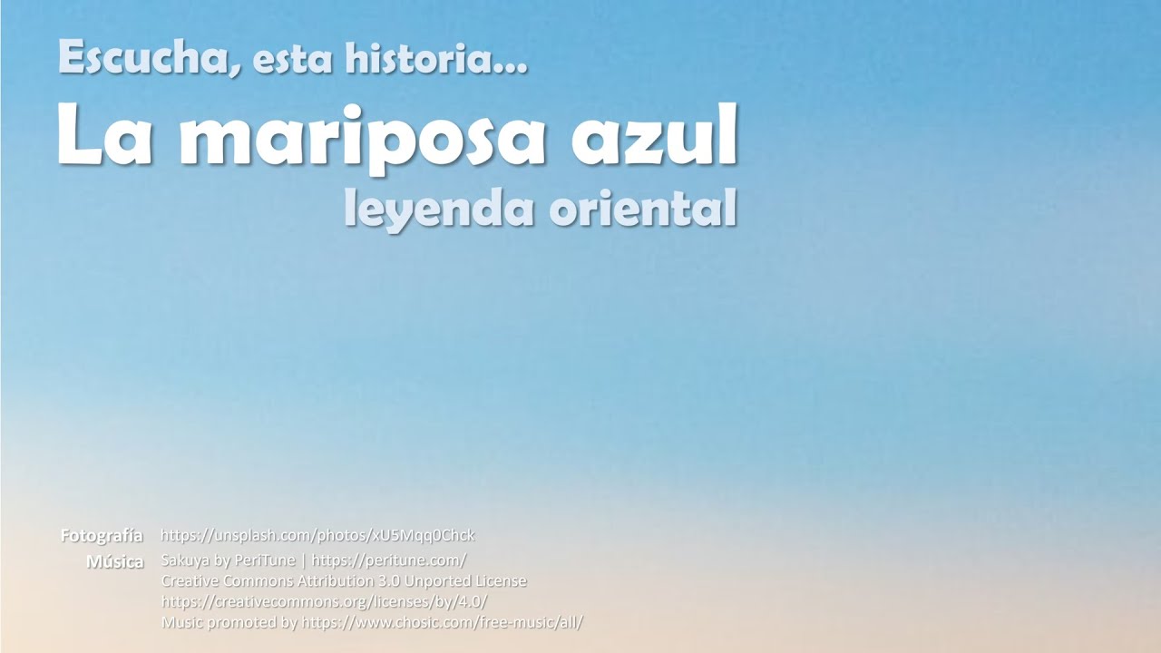 La mariposa azul