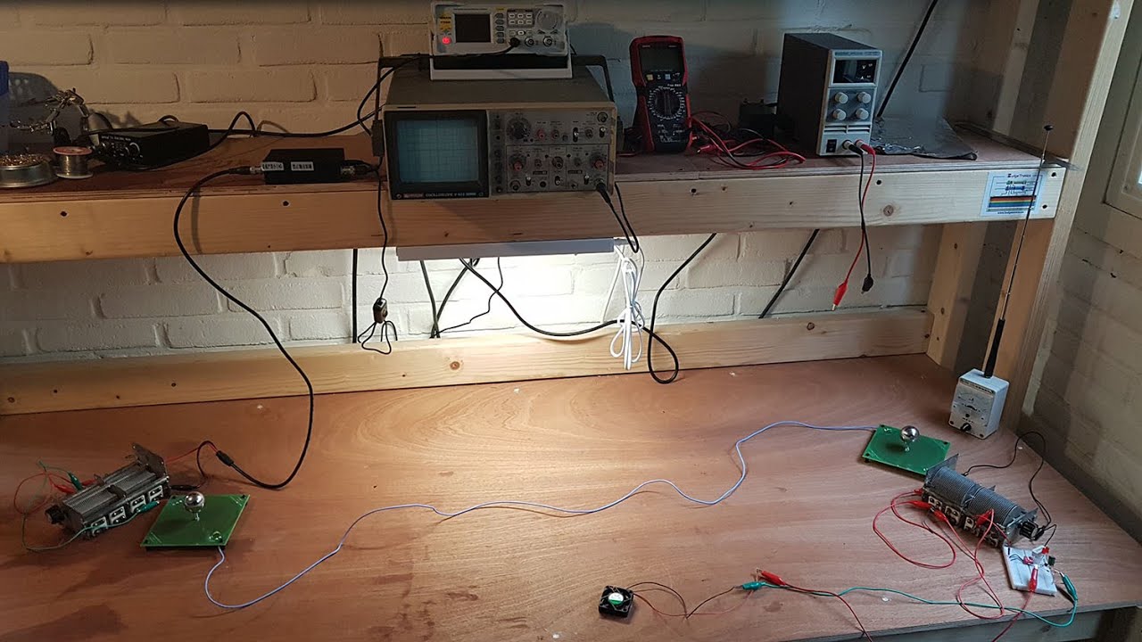 Tesla Coil Experiments: Single Wire Power Transmission