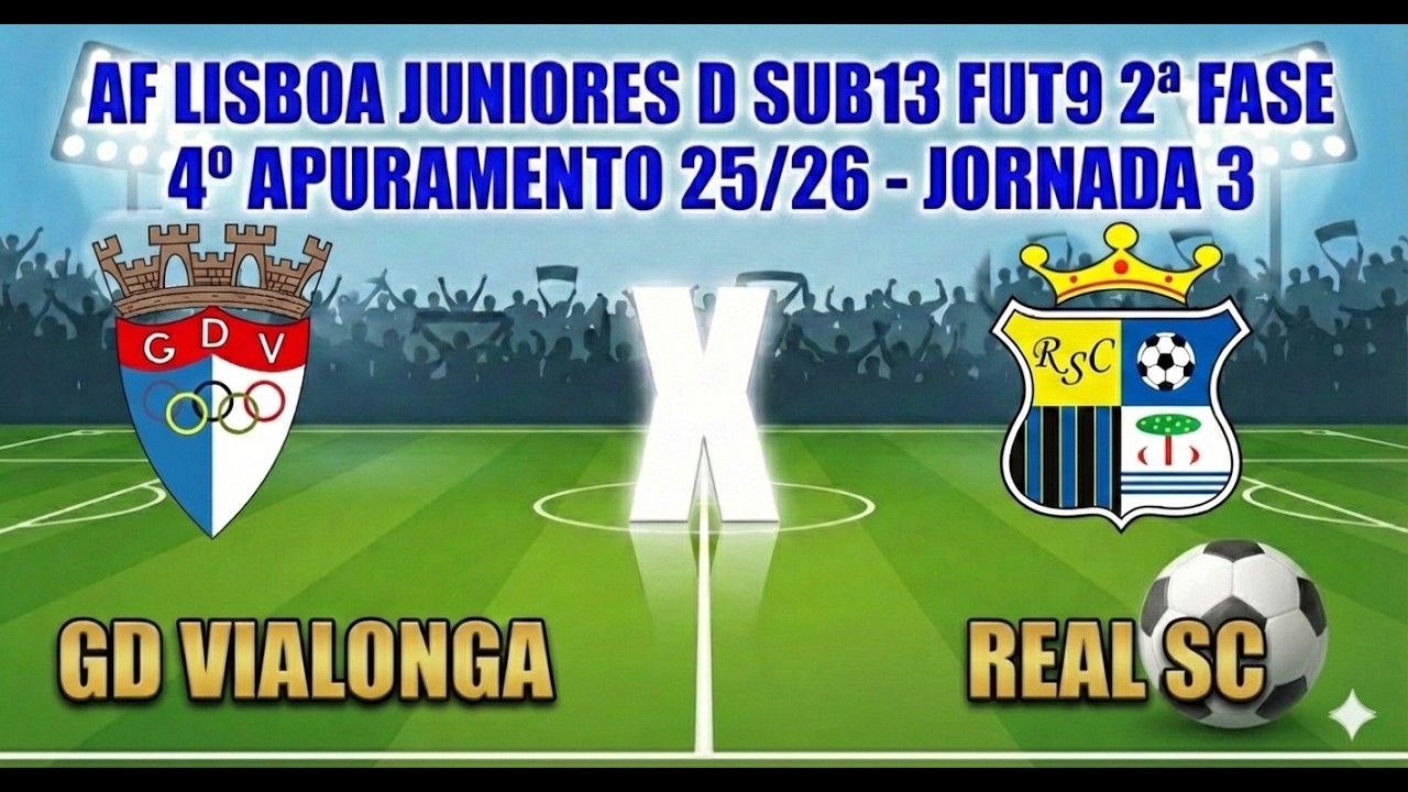 AF Lisboa Juniores D Sub13 Fut9 2ª Fase 4º Apuramento 25/26 Campeonato - Jornada 3