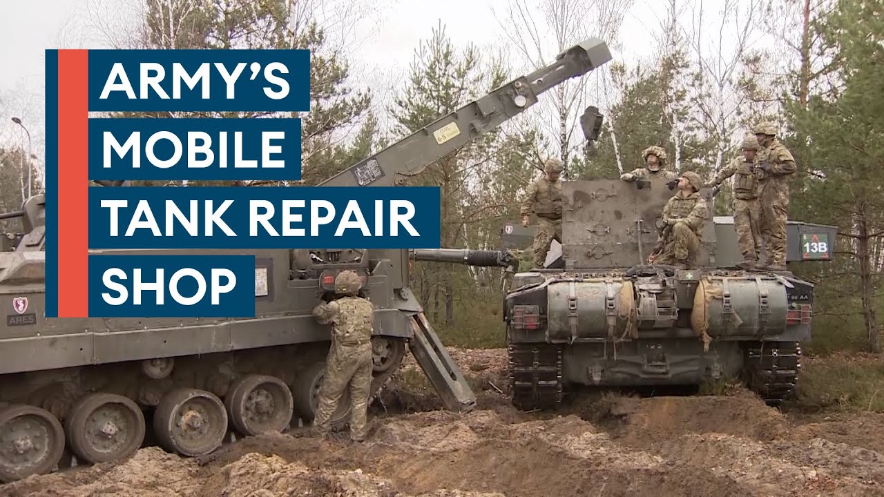 How the British Army keeps an armoured column moving