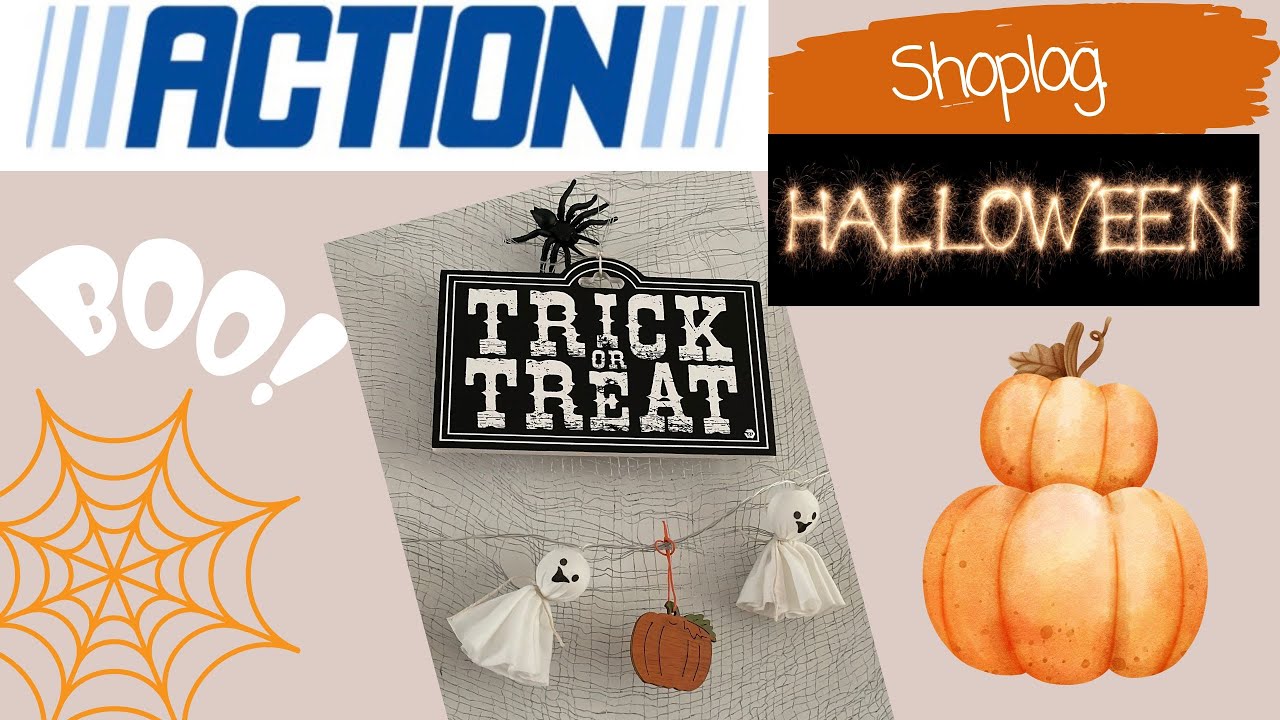 Action shoplog & Halloween decoratie