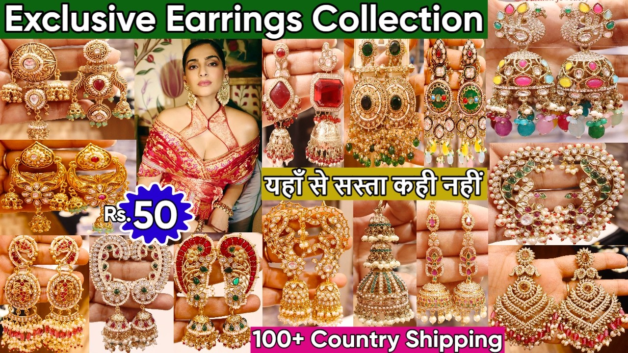 Exclusive Premium Celebrity Earrings Collection 2026 | Latest Trending Jhunkas & Earrings Designs