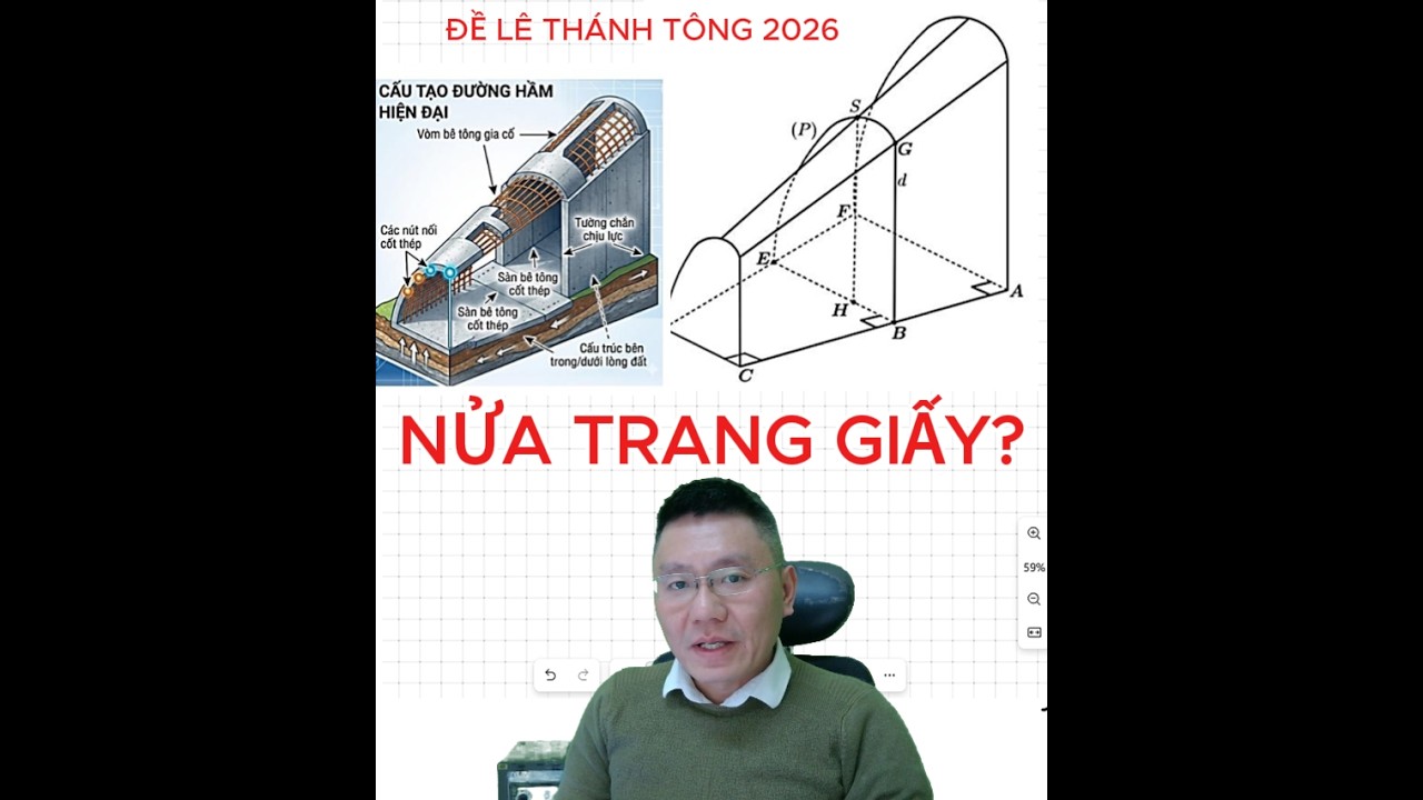 Đề thi thử Lê Thánh Tông 2026: Thợ xây ước lượng… học sinh lại phải tích phân?