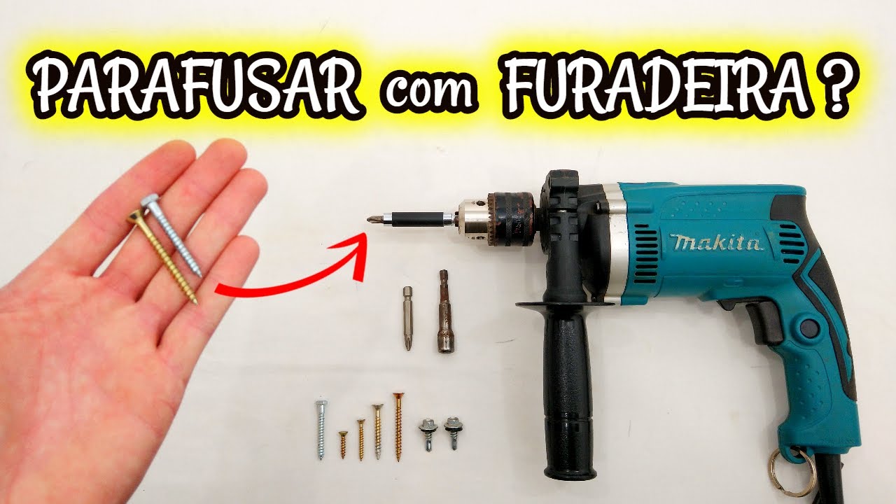Parafusar com Furadeira? &Eacute; poss&iacute;vel? (DICA &Uacute;TIL)