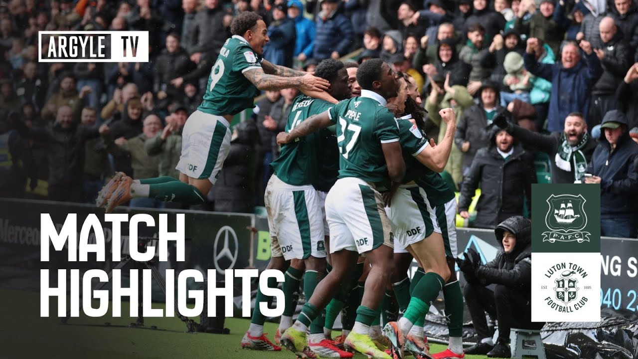 Match Highlights | Argyle v Luton Town