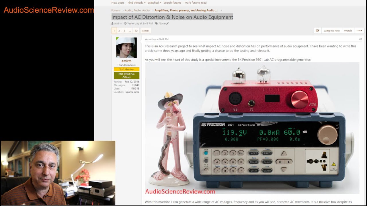 Impact of AC Distortion and Noise on Audio Equipment Fidelity