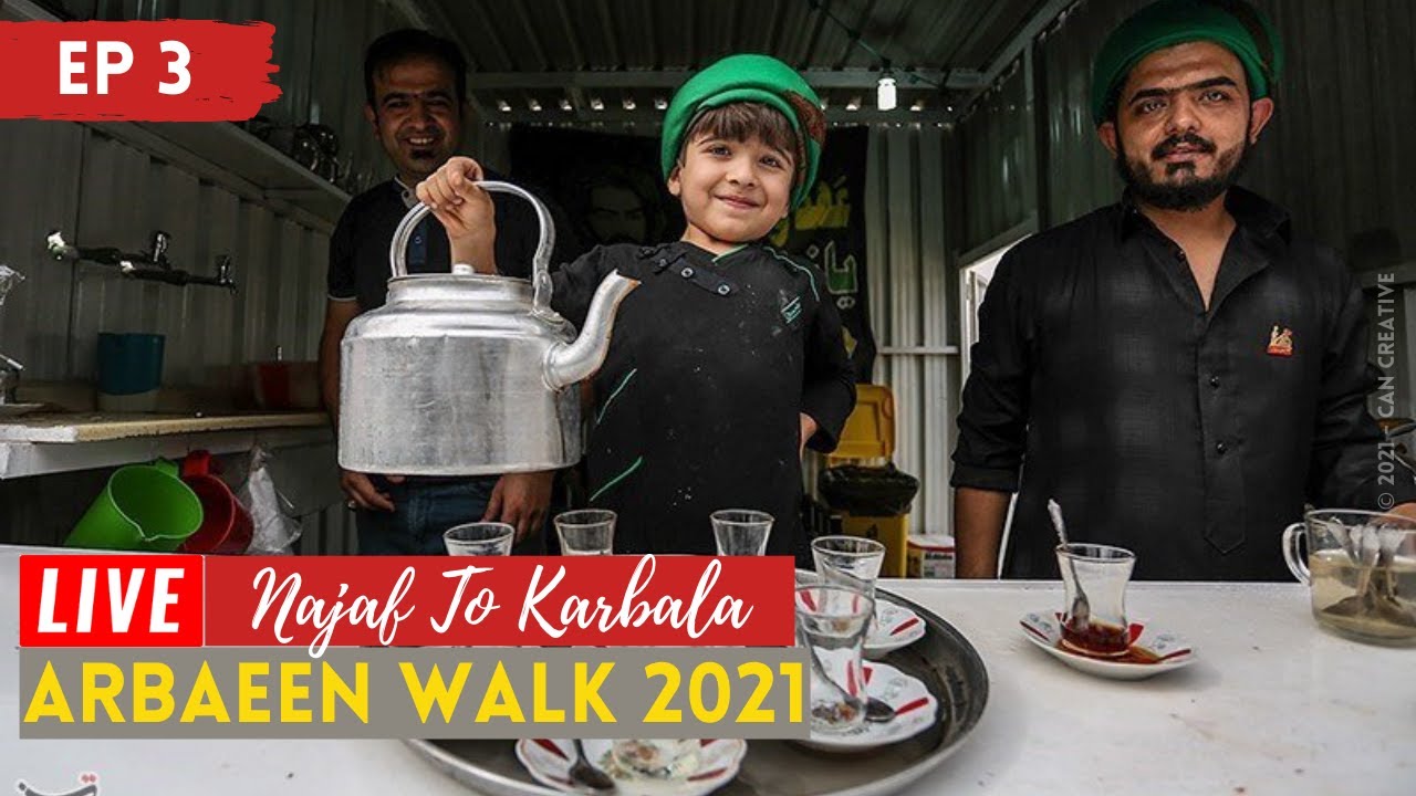 🔴LIVE karbala walk | Arbaeen 2021 | Safar e Ishq | 14 Safar 2021/1443 H