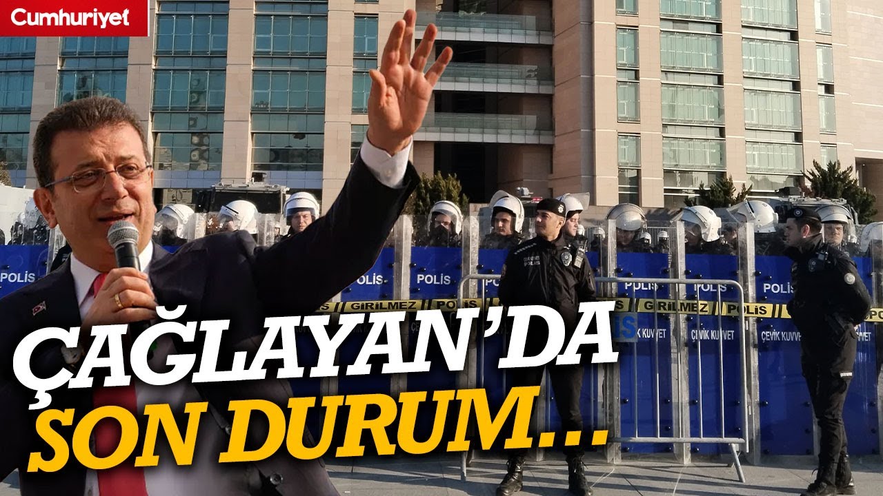 #CANLI Ekrem İmamoğlu adliyeye sevk edildi! Çağlayan’da polis müdahalesi
