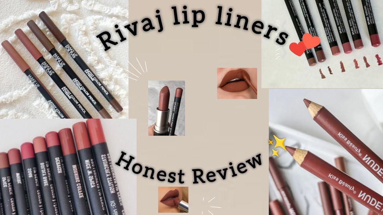 Rivaj lip liners review 💄 🍒 
