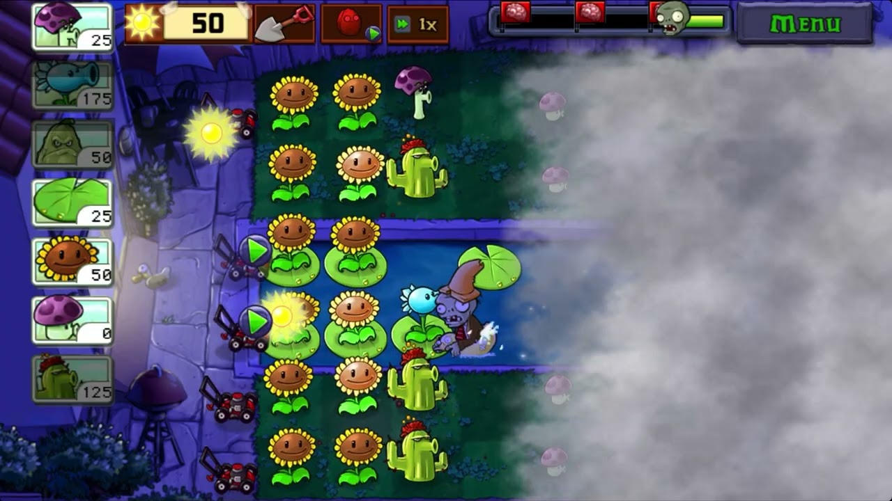 ADVENTURE2 FOG Level 9💥PLANTS VS ZOMBIES💥