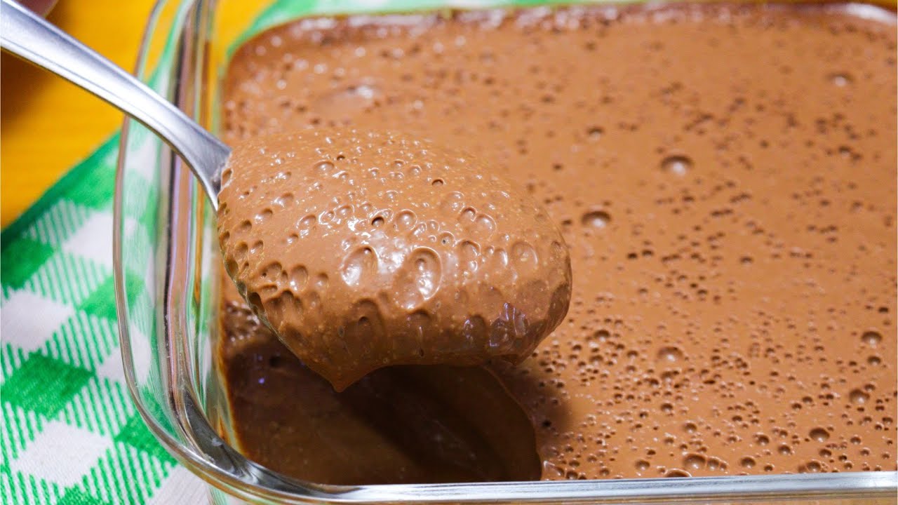 MOUSSE DE CHOCOLATE SEM OVO - APENAS 2 INGREDIENTES FAÇA ESSA SOBREMESA DE CHOCOLATE MUITO CREMOSA