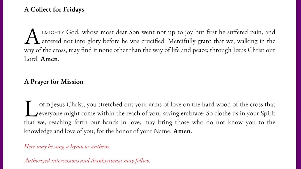 Morning Prayer: Friday 2/20