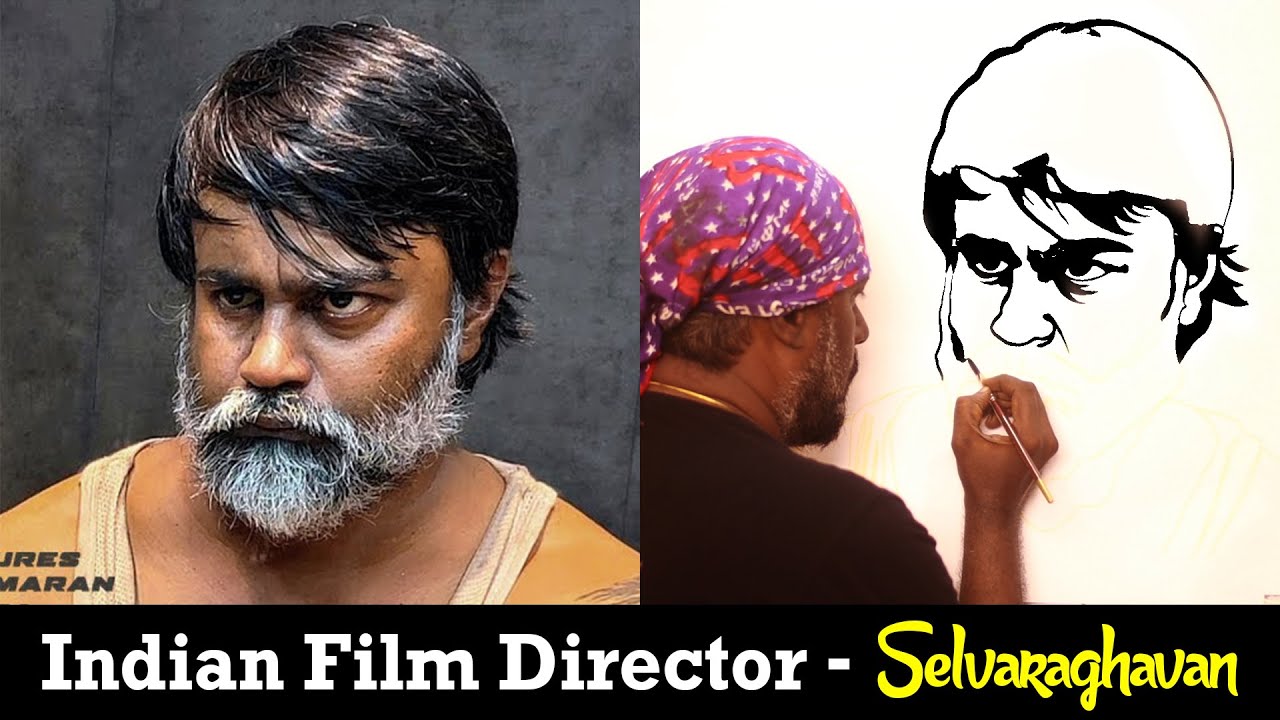 How to Draw Selvaraghavan Indian film director | Beast #Shorts - Udhaya Speed Painting