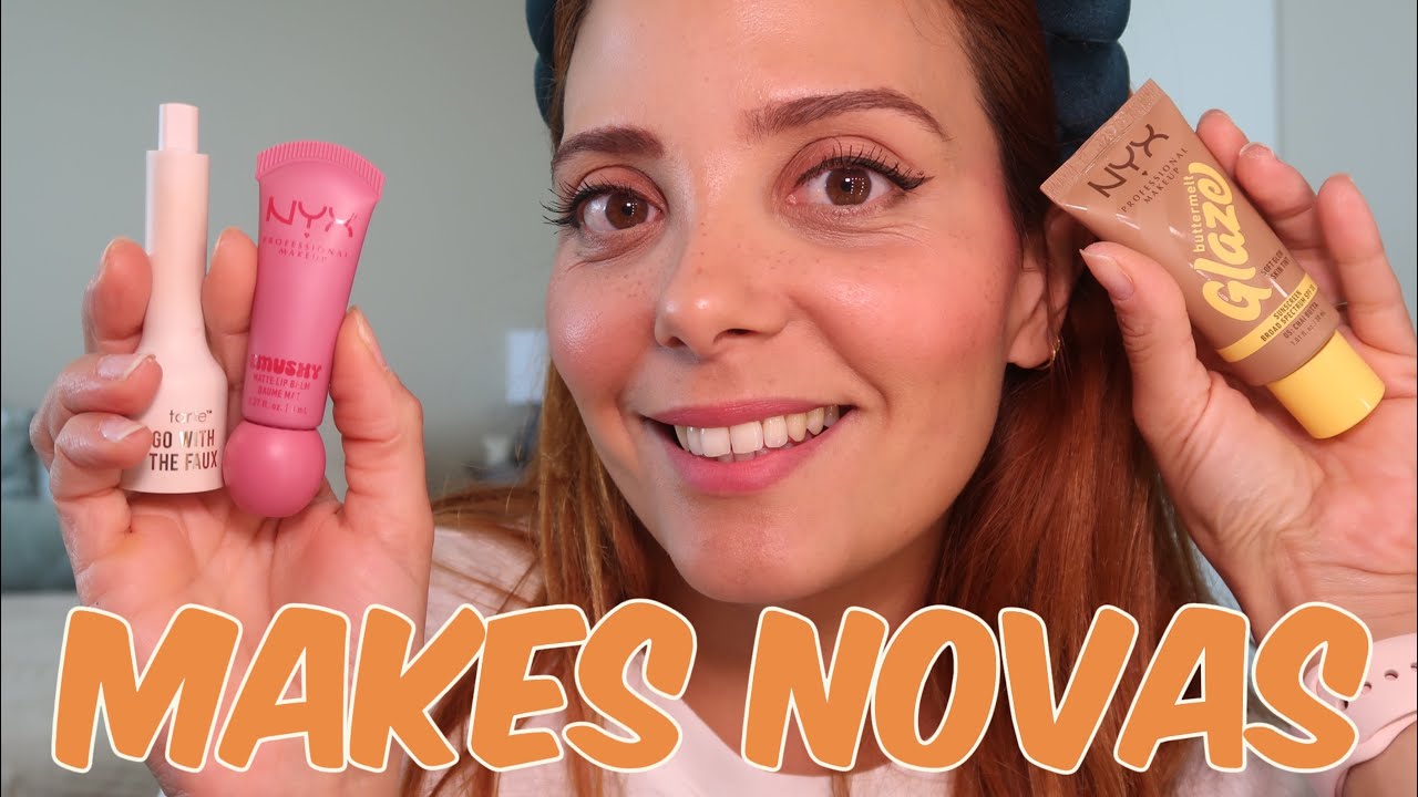 Testando NOVAS Maquiagens - NYX, Tarte e MAIS
