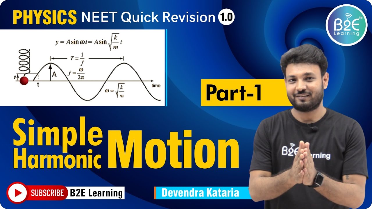 Simple Harmonic Motion_Part1 | SHM | Physics | NEET, JEE - B2ELearning