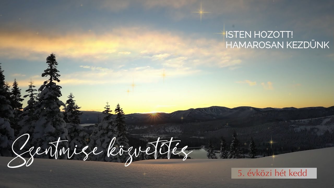 Szentmise közvetítés Szent Skolasztika szűz | 5. évközi hét kedd | Bíró László püspök atya